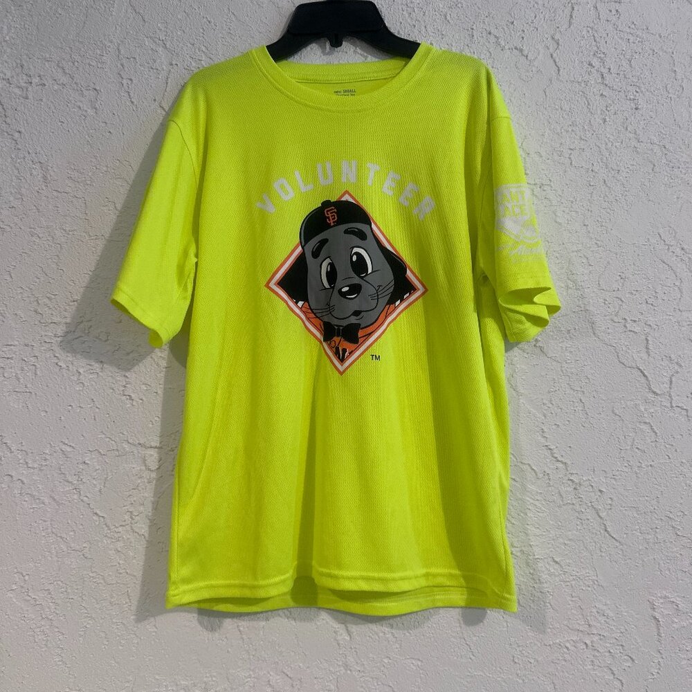 SF Giants Giant Race Volunteer Shirt Lou Seal Alaska Airlines Unisex S